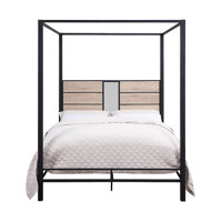 Black Four Poster Beds You'll Love | Wayfair